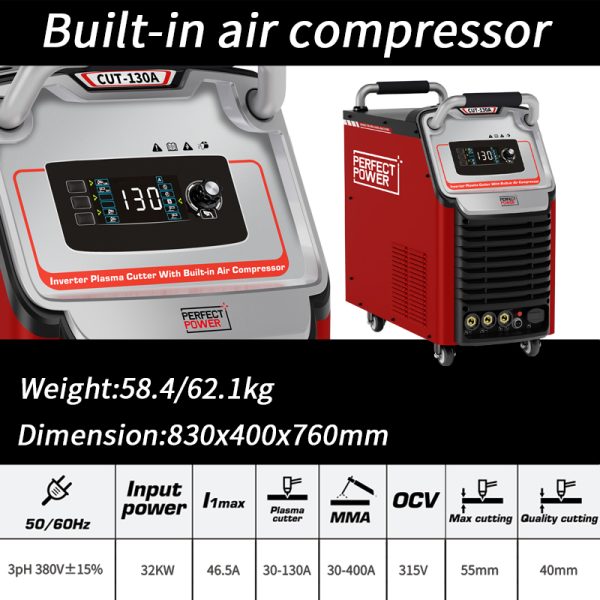 ضاغط هواء هوائي مدمج من CUT-130A